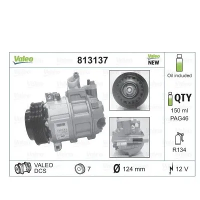 Mercedes C Serisi ve E Serisi 7PK Valeo 813137 Klima Kompresörü