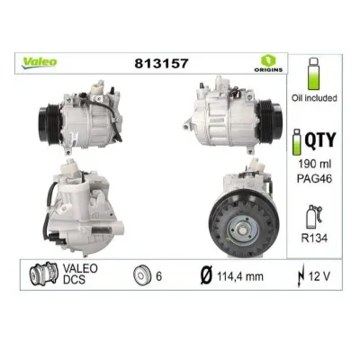 Mercedes Vito, Sprinter, CLK (C209, CL203) Klima Kompresörü Valeo 813157