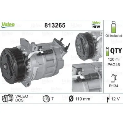 Renault Master III (2010 sonrası), Trafic III (2014 sonrası) ve Latitude (2.0 dCi 2011 sonrası) Klima Kompresörü